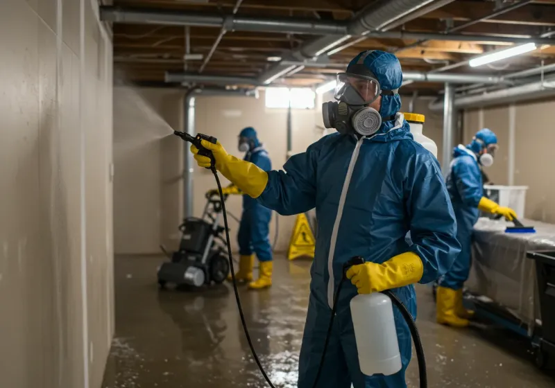 Basement Sanitization and Antimicrobial Treatment process in Stockbridge, GA